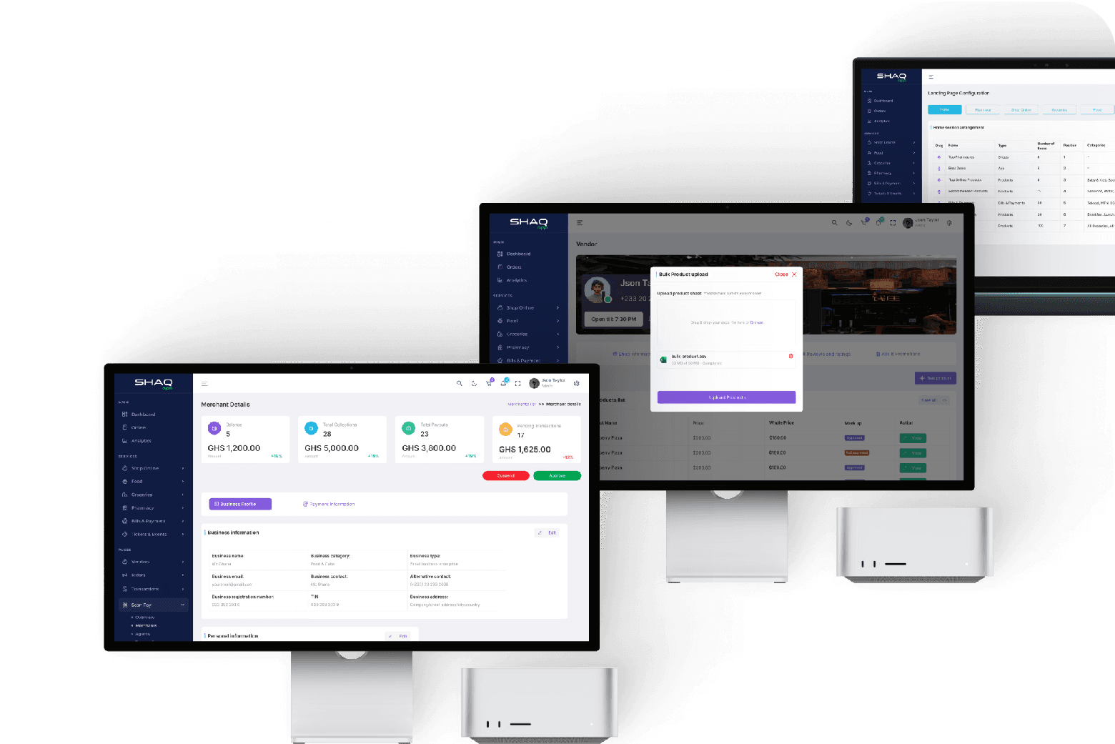 ShaQ Admin Dashboard